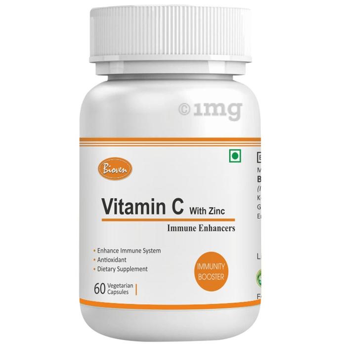 Bioven Vitamin C with Zinc Vegetarian Capsule