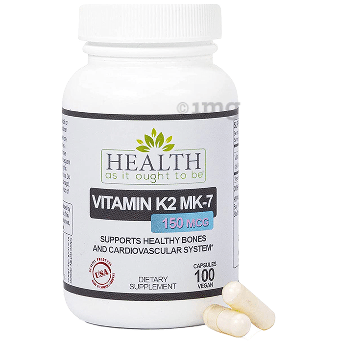 Health As It Ought To Be Vitamin K2 MK-7 150mcg Vegan Capsule