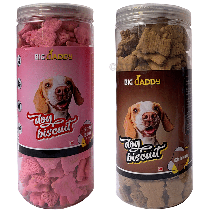 Big Daddy Dog Biscuit (700gm Each) Strawberry & Banana