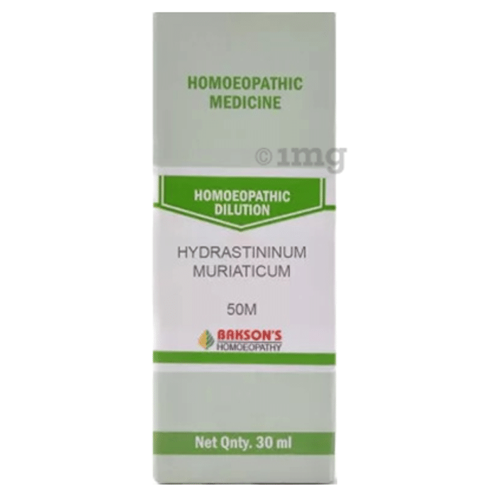 Bakson's Homoeopathy Hydrastininum Muriaticum Dilution 50M
