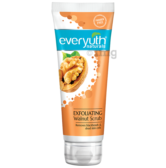 Everyuth Naturals Exfoliating Walnut for Blackheads & Dead Skin Cells | Paraben-Free | All Skin Types