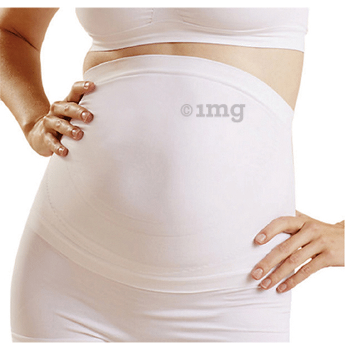 Newmom Seamless Maternity Support Belt Large White
