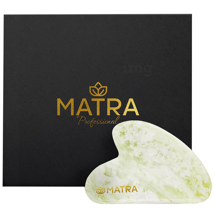 Matra Professional Natural  Quartz Gua Sha Facial Tool Green