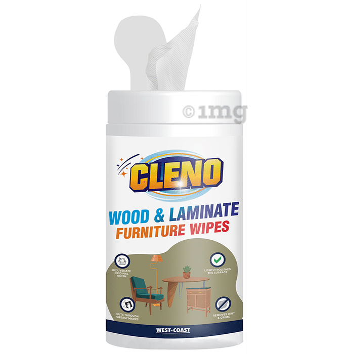 Cleno Wood & Laminate Furniture Wipes (50 Each)