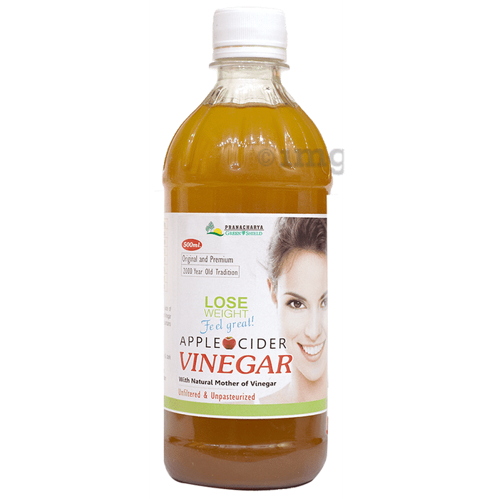 Pranacharya Green Shield Apple Cider Vinegar with Natural Mother of Vinegar