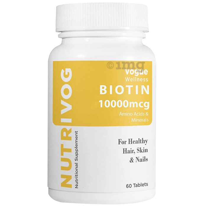 Vogue Wellness Nutrivog Biotin 10000mcg Tablet