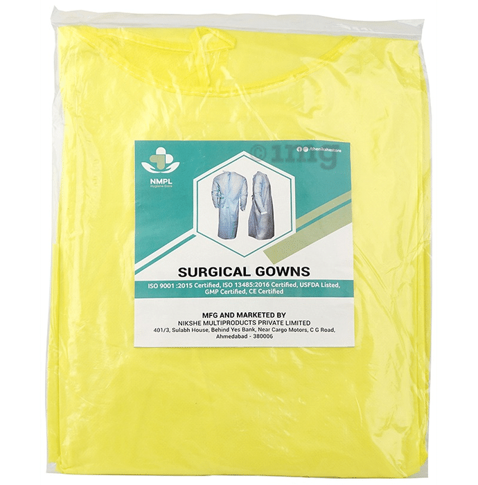 NMPL Hygiene Care Surgical Gown Yellow