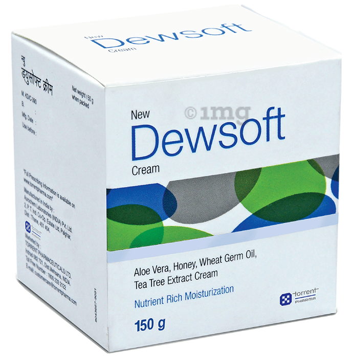 New Dewsoft Nutrient Rich Moisturiser Cream | With Aloe Vera, Honey & Tea Tree Extract