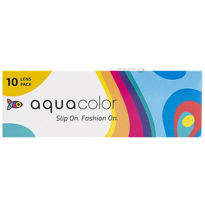 Aquacolor Submarine Blue Daily Disposable Zero Powder Contact Lens with UV Protection