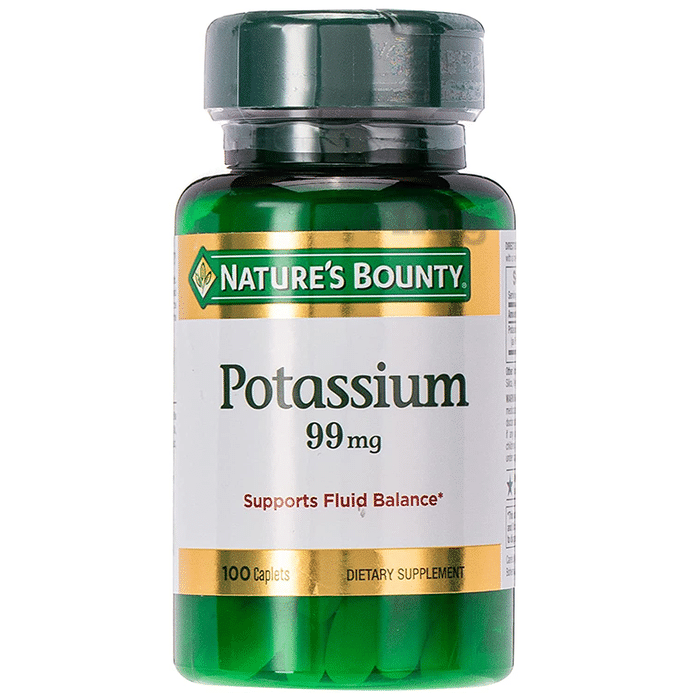 Nature's Bounty Potassium 99mg Caplet (100 Each)