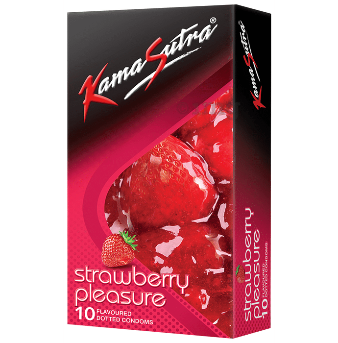 KamaSutra Strawberry Pleasure Dotted Condom