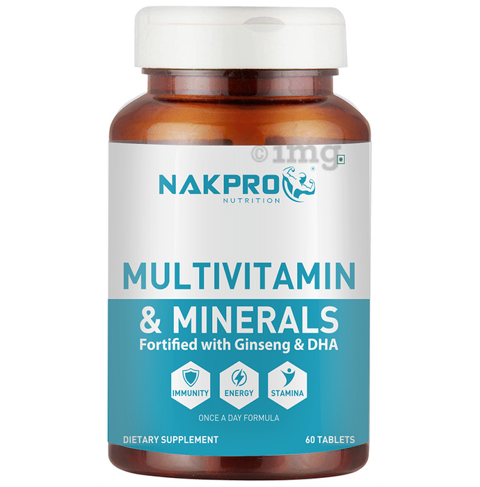 Nakpro Nutrition Multivitamin & Minerals Fortified with Ginseng & DHA Tablet