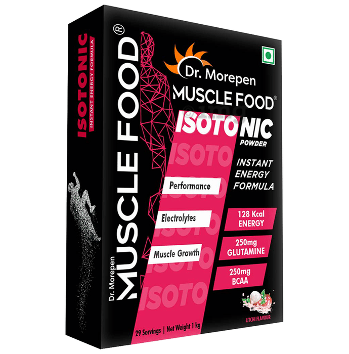 Dr. Morepen Muscle Food Isotonic Powder Litchi