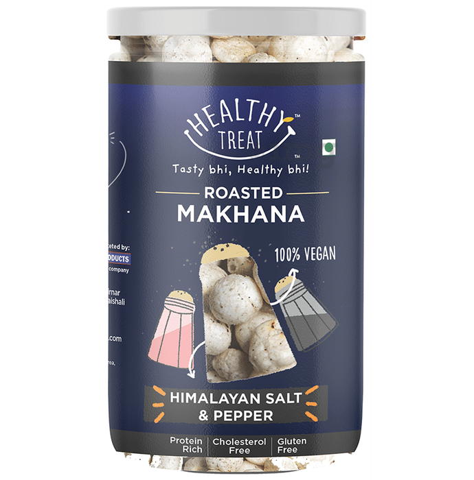Healthy Treat Himalayan Salt & Pepper Roasted Makhana | Protein Rich & Gluten Free