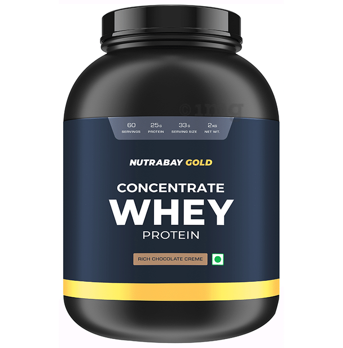 Nutrabay Gold Concentrate Whey Protein Powder Rich Chocolate Creme