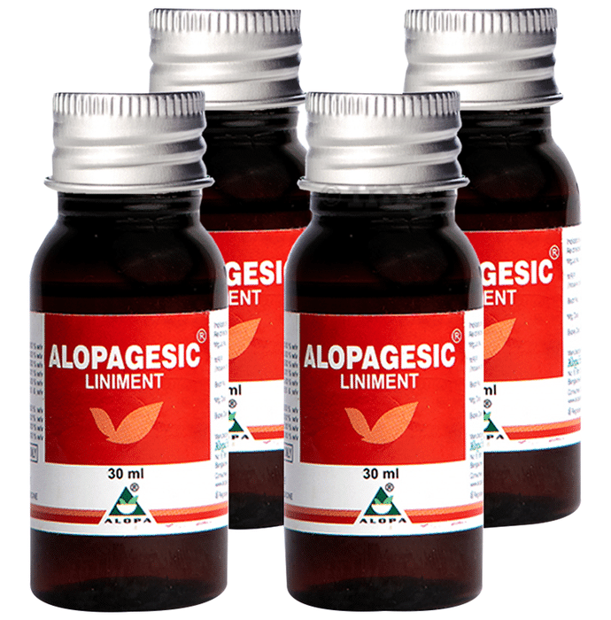 Alopa Alopagesic Pain Killer Liniment for Pain Relief & Muscle Cramps (30ml Each)