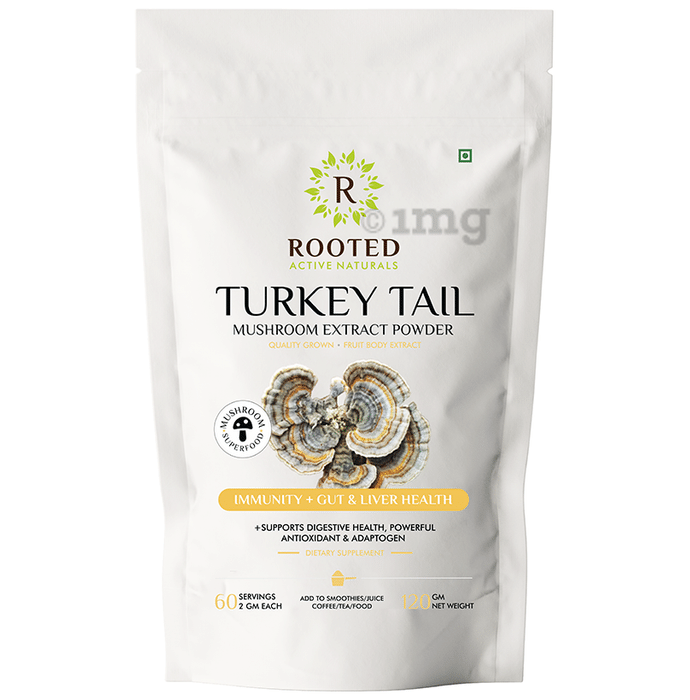 Rooted Active Naturals Turkey Tail Mushroom Extract Powder