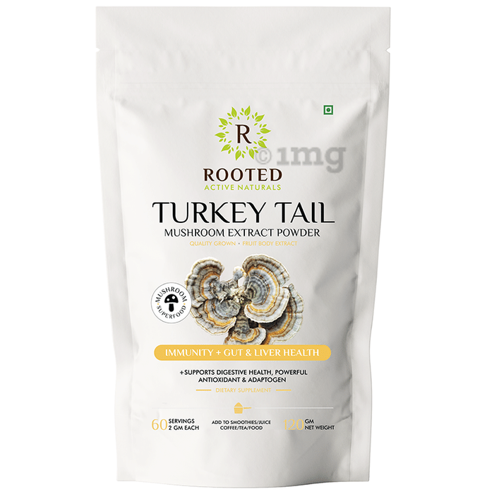 Rooted Active Naturals Turkey Tail Mushroom Extract Powder