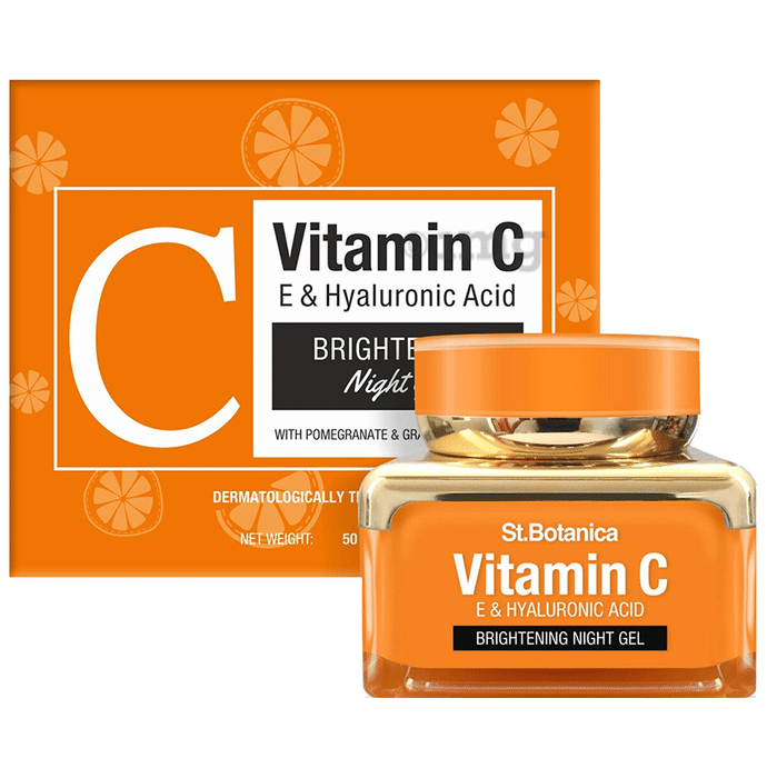St.Botanica Vitamin C, E & Hyaluronic Acid Brightening Night Gel