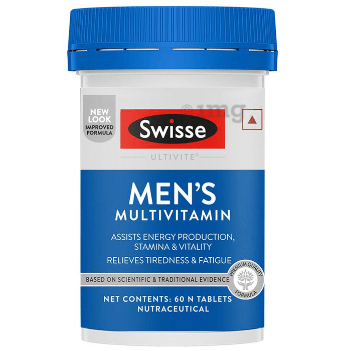 Swisse Ultivite Men's Multivitamin for Energy, Stamina & Fatigue Reduction | Tablet