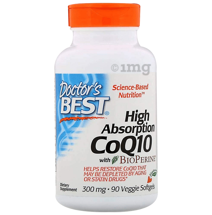 Doctor's Best CoQ10 with Bioperine Veggie Softgel | For Cardiovascular Health & Energy