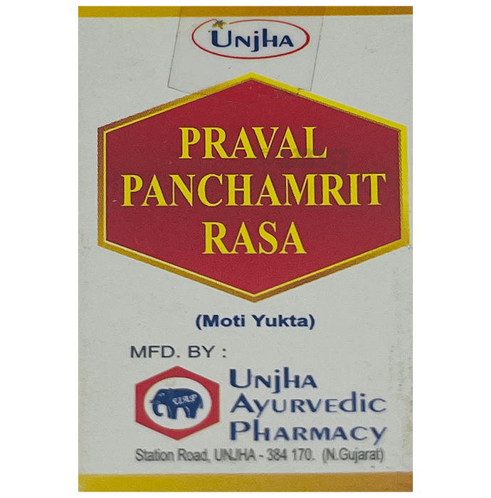 Unjha Praval Panchamrit Rasa: Buy bottle of 25.0 tablets at best price ...