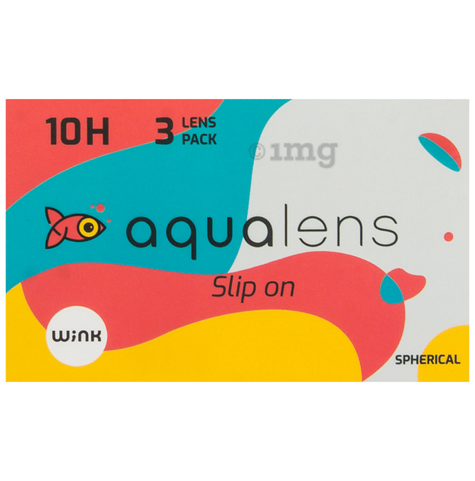Aqualens 10H Monthly Disposable Contact Lens with UV Protection Optical Power -1.5 Transparent Spherical