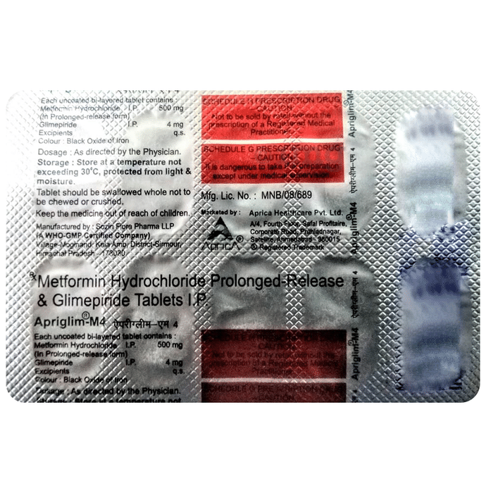 Apriglim-M 4 Tablet PR