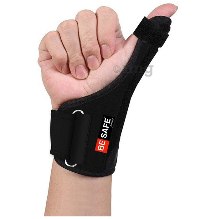Be Safe Forever Thumb Spica Splint Brace Black
