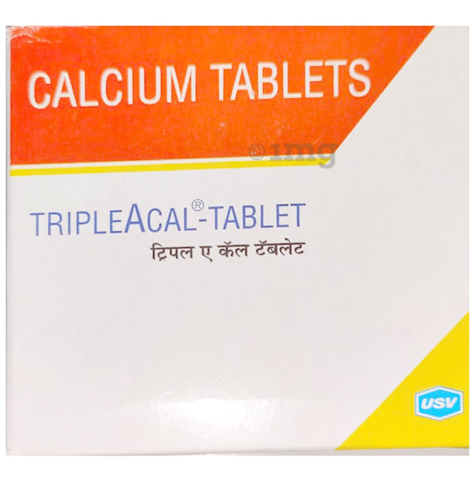 TripleACal Tablet Buy strip of 15 tablets at best price in India 1mg