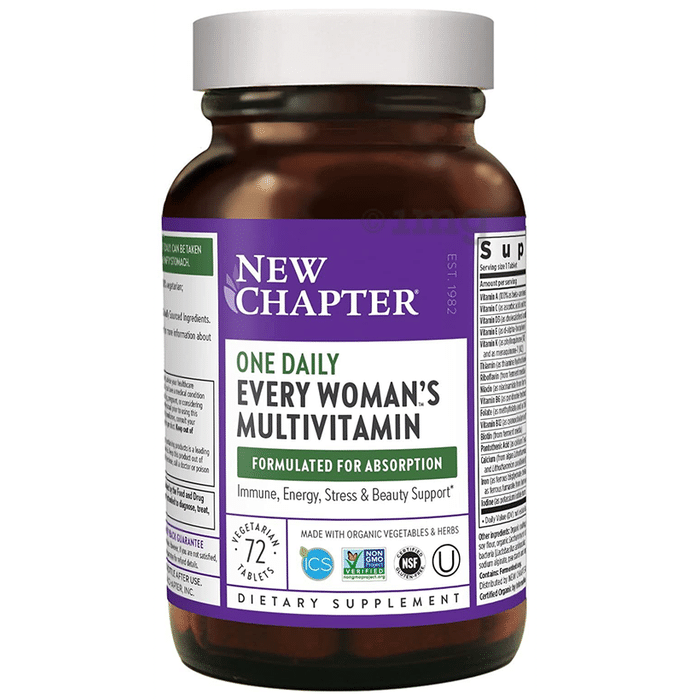 New Chapter One Daily Every Women's Multivitamin Vegetarian Tablet