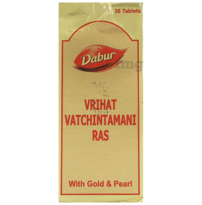 Dabur Vrihat Vatchintamani Ras with Gold and Pearl Tablet
