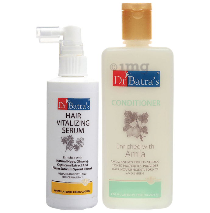 Dr Batra's Combo Pack of Hair Vitalizing Serum 125ml and Conditioner 200ml