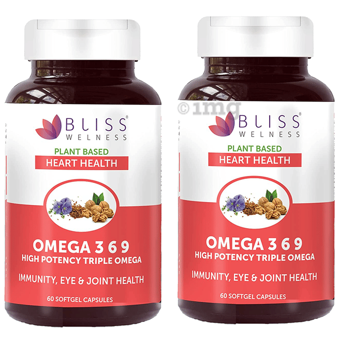 Bliss Welness Heart Health Omega 3 6 9 Softgel Capsule (60 Each) Buy