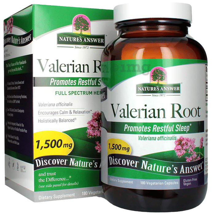 Nature's Answer Valerian Root 1500mg Vegetarian Capsule