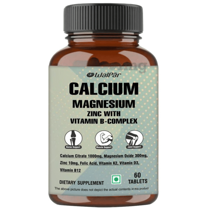 Walpar Calcium Magnesium Zinc with Vitamin B12 Tablet