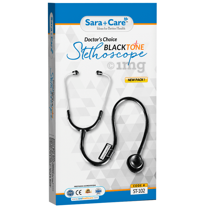 Sara+Care ST 102 Black Stethoscope