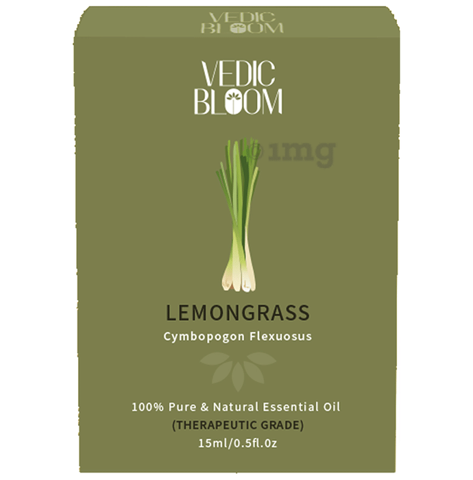 Vedic Bloom Lemongrass 100% Pure & Natural Essential Oil