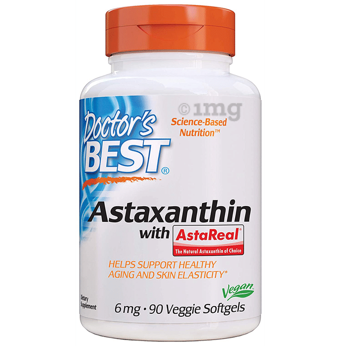 Doctor's Best Astaxanthin With AstaReal 6mg Veggie Softgel