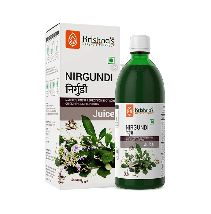 Krishna's Herbal & Ayurveda Nirgundi Juice Buy bottle of 1000 ml Juice