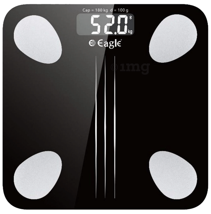 Eagle EEP1001A Smart Connected Electronic Digital Weighing Scale Black