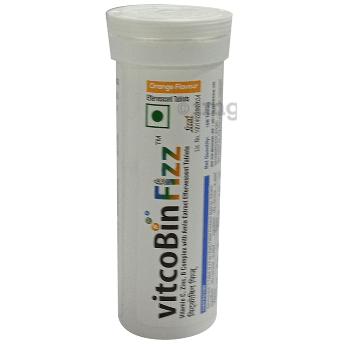 VitcoBin Fizz Effervescent Tablet Orange
