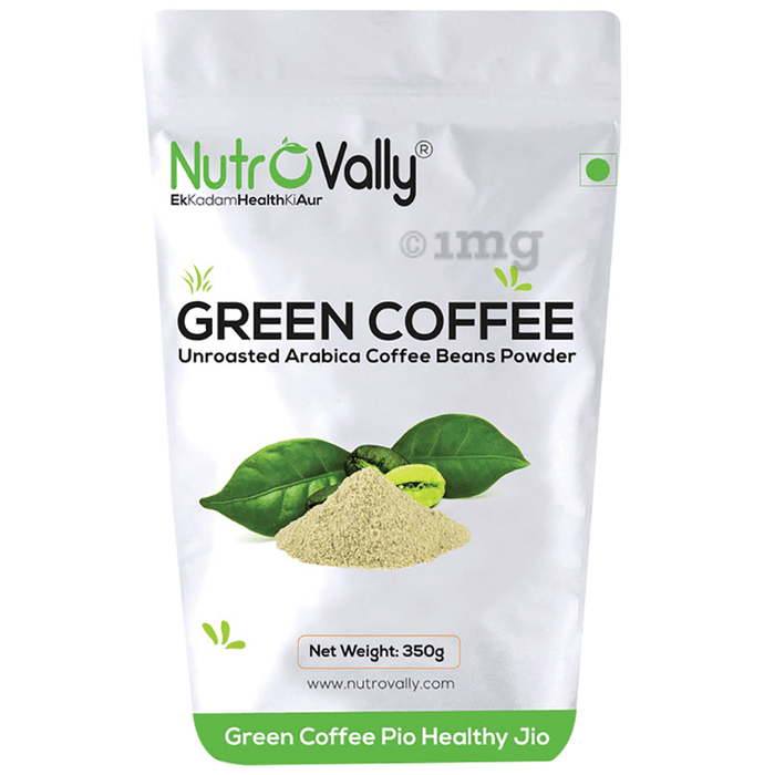 Nutrovally Unroasted Green Coffee Beans Powder (350gm Each)