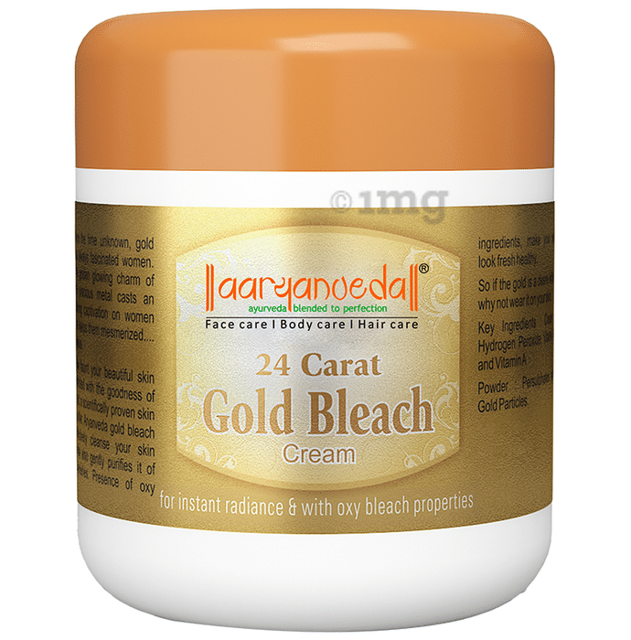 Aryanveda 24 Carat Gold Bleach Cream