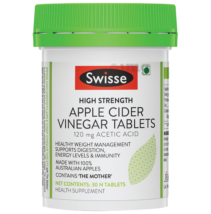 Swisse High Strength Apple Cider Vinegar ACV for Weight Management | Tablet