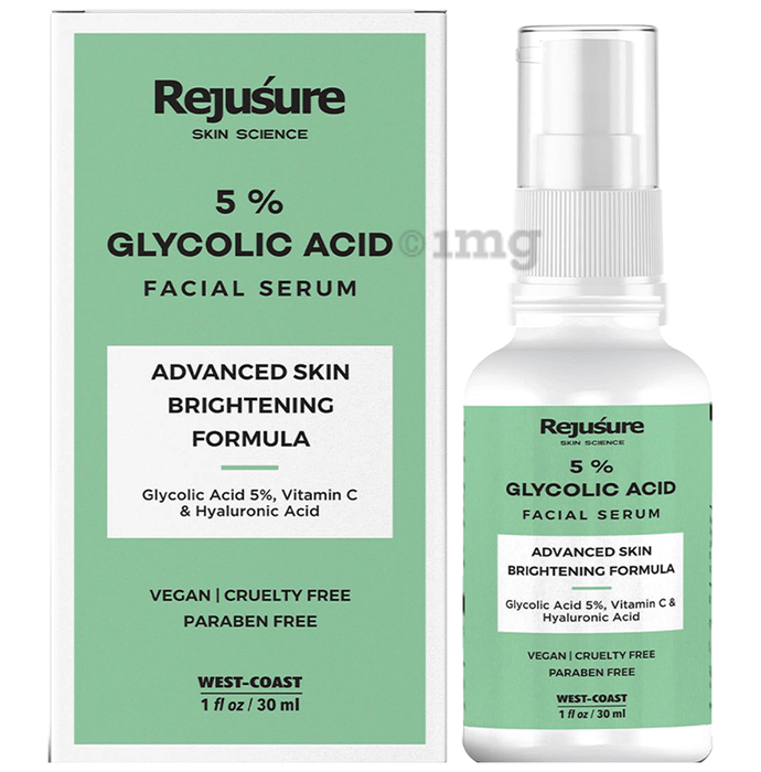 Rejusure 5% Glycolic Acid Facial Serum
