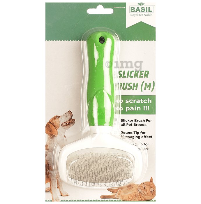 Basil Dog Slicker Brush Medium