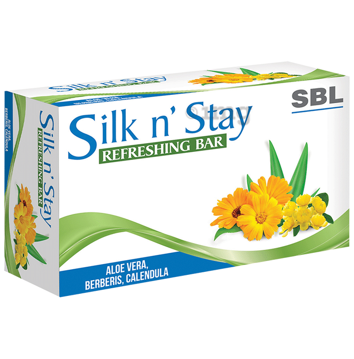 SBL Silk N Stay Refreshing Bar Aloevera, Berberis & Calendula