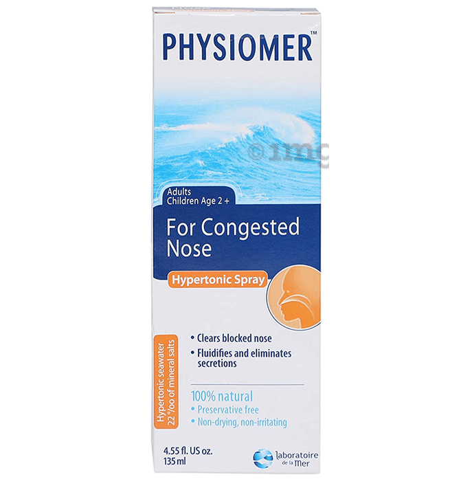  Physiomer Hypertonic Nasal Spray Eucalyptus for Kids 6+ -  Adults 20ml