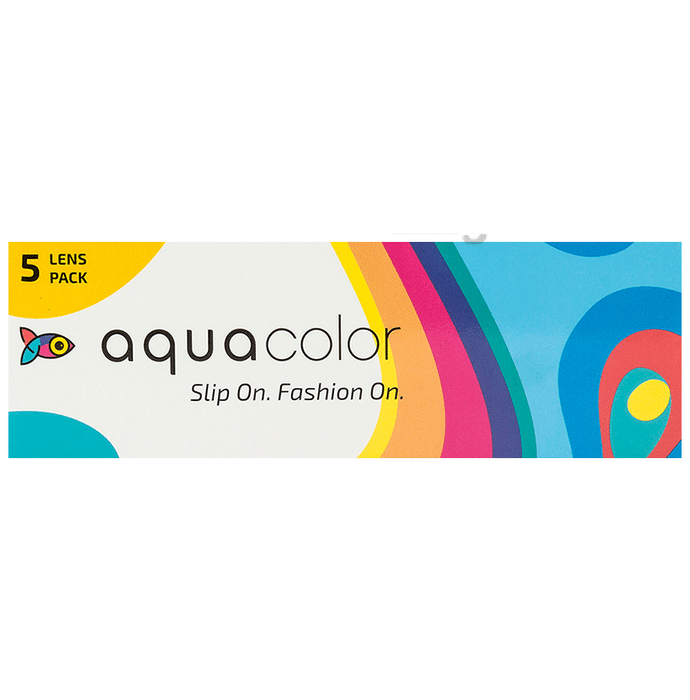 Aquacolor Daily Disposable Colored Contact Lens with UV Protection Optical Power -2.5 Envy Green